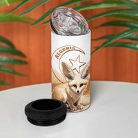 Fennec Fox Algeria 4 in 1 Can Cooler Tumbler Algerian Sahara - Wonder Print Shop