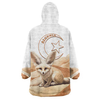 Fennec Fox Algeria Wearable Blanket Hoodie Algerian Sahara - Wonder Print Shop