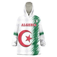 Custom Algeria Football Wearable Blanket Hoodie Go The Greens - Wonder Print Shop