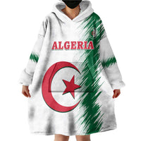 Custom Algeria Football Wearable Blanket Hoodie Go The Greens - Wonder Print Shop