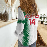 Custom Algeria Football Women Casual Shirt Go The Greens - Wonder Print Shop
