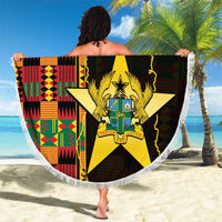 Ghana 1957 Beach Blanket Independence Anniversary Kente Pattern