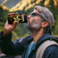 Ghana 1957 4 in 1 Can Cooler Tumbler Independence Anniversary Kente Pattern