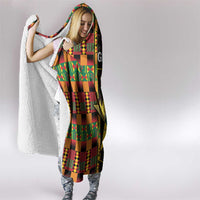 Ghana 1957 Hooded Blanket Independence Anniversary Kente Pattern