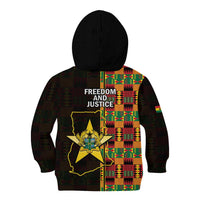 Ghana 1957 Kid Hoodie Independence Anniversary Kente Pattern