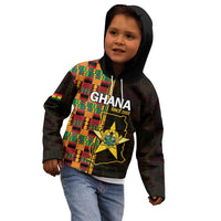 Ghana 1957 Kid Hoodie Independence Anniversary Kente Pattern