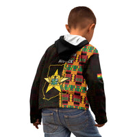 Ghana 1957 Kid Hoodie Independence Anniversary Kente Pattern
