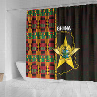 Ghana 1957 Shower Curtain Independence Anniversary Kente Pattern