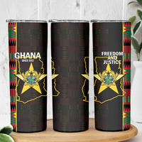Ghana 1957 Skinny Tumbler Independence Anniversary Kente Pattern