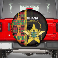 Ghana 1957 Spare Tire Cover Independence Anniversary Kente Pattern