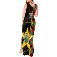Ghana 1957 Tank Maxi Dress Independence Anniversary Kente Pattern