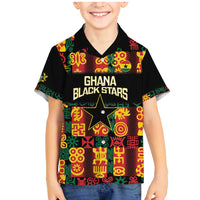 Custom Ghana Football Family Matching Mermaid Dress and Hawaiian Shirt 2025 Go Black Stars Adinkra pattern