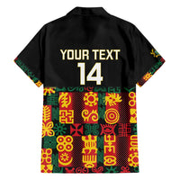 Custom Ghana Football Family Matching Puletasi and Hawaiian Shirt 2025 Go Black Stars Adinkra pattern