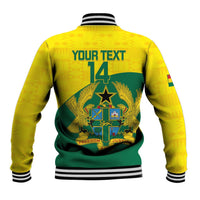 Custom Ghana Cricket Baseball Jacket Go Ghanaian Tawny Eagle