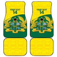 Custom Ghana Cricket Car Mats Go Ghanaian Tawny Eagle