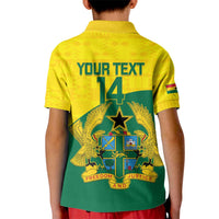 Custom Ghana Cricket Kid Polo Shirt Go Ghanaian Tawny Eagle