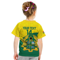 Custom Ghana Cricket Kid T Shirt Go Ghanaian Tawny Eagle