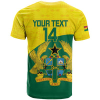 Custom Ghana Cricket T Shirt Go Ghanaian Tawny Eagle