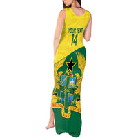 Custom Ghana Cricket Tank Maxi Dress Go Ghanaian Tawny Eagle