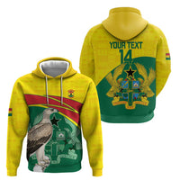 Custom Ghana Cricket Zip Hoodie Go Ghanaian Tawny Eagle