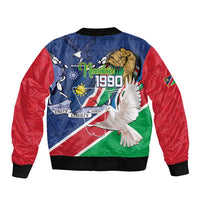 Namibia 1990 Bomber Jacket Independence Anniversary African Pattern