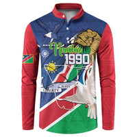 Namibia 1990 Button Sweatshirt Independence Anniversary African Pattern