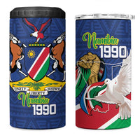 Namibia 1990 4 in 1 Can Cooler Tumbler Independence Anniversary African Pattern