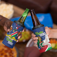 Namibia 1990 4 in 1 Can Cooler Tumbler Independence Anniversary African Pattern