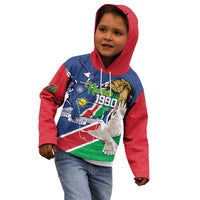 Namibia 1990 Kid Hoodie Independence Anniversary African Pattern