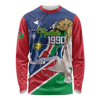 Namibia 1990 Long Sleeve Shirt Independence Anniversary African Pattern