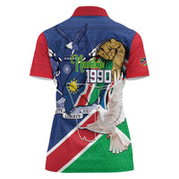 Namibia 1990 Women Polo Shirt Independence Anniversary African Pattern