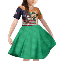 United States And Ireland Family Matching Mermaid Dress and Hawaiian Shirt USA Eagle With Irish Celtic Cross - Wonder Print Shop