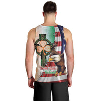 United States And Ireland Men Tank Top USA Eagle With Irish Celtic Cross - Wonder Print Shop