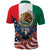 United States And Mexico Polo Shirt USA Eagle With Mexican Aztec