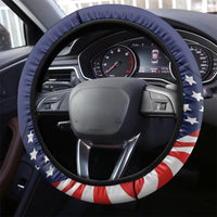 United States And Mexico Steering Wheel Cover USA Eagle With Mexican Aztec - Wonder Print Shop
