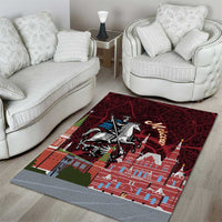 Russia Moscow Capital Area Rug Moskva Red Square Map