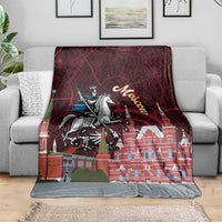 Russia Moscow Capital Blanket Moskva Red Square Map