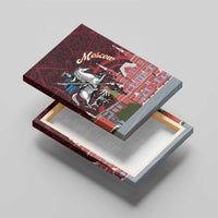 Russia Moscow Capital Canvas Wall Art Moskva Red Square Map