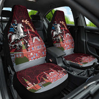 Russia Moscow Capital Car Seat Cover Moskva Red Square Map