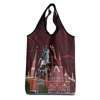 Russia Moscow Capital Grocery Bag Moskva Red Square Map