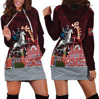 Russia Moscow Capital Hoodie Dress Moskva Red Square Map