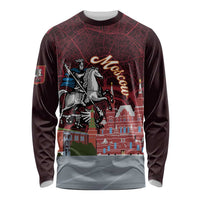 Russia Moscow Capital Long Sleeve Shirt Moskva Red Square Map