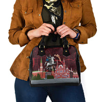 Russia Moscow Capital Shoulder Handbag Moskva Red Square Map