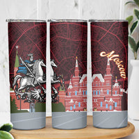 Russia Moscow Capital Skinny Tumbler Moskva Red Square Map