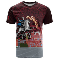 Russia Moscow Capital T Shirt Moskva Red Square Map