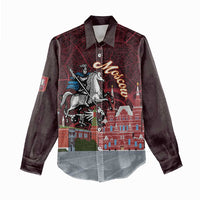 Russia Moscow Capital Women Casual Shirt Moskva Red Square Map