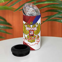Russia Day 4 in 1 Can Cooler Tumbler Coat Of Arms With Saint Basil's Cathedral