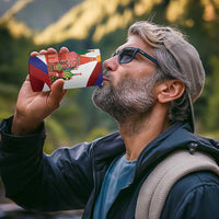 Russia Day 4 in 1 Can Cooler Tumbler Coat Of Arms With Saint Basil's Cathedral