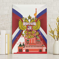 Russia Day Canvas Wall Art Coat Of Arms With Saint Basil's Cathedral