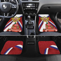 Russia Day Car Mats Coat Of Arms With Saint Basil's Cathedral